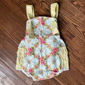 Custom-made Floral Baby Romper - NWOT